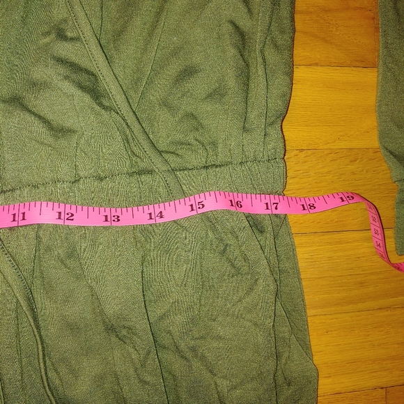 Jumpsuit with Long Sleeve Pants Elastic Drawstring Waist Pockets Women's 2XL - Picture 7 of 16